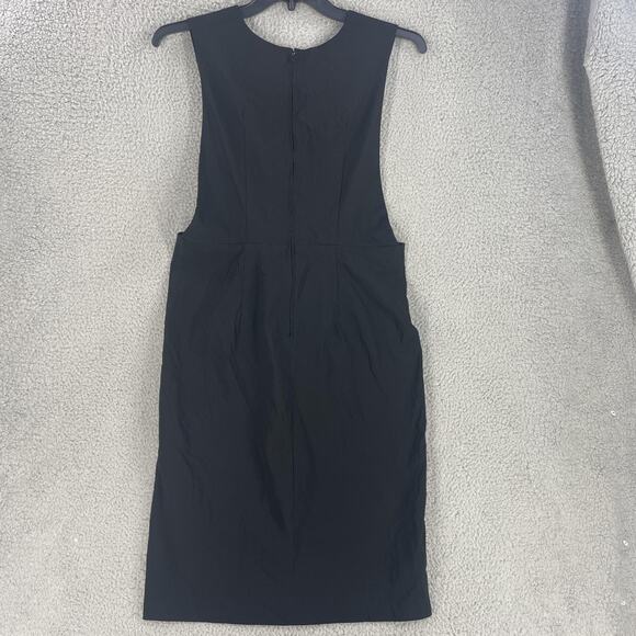 Hell Bunny Dress Womens Extra Large XL Black Sleeveless Deep V Neck Pencil Layer - Picture 12 of 13
